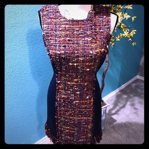 NWT DVF Jacey Tweed dress size 8